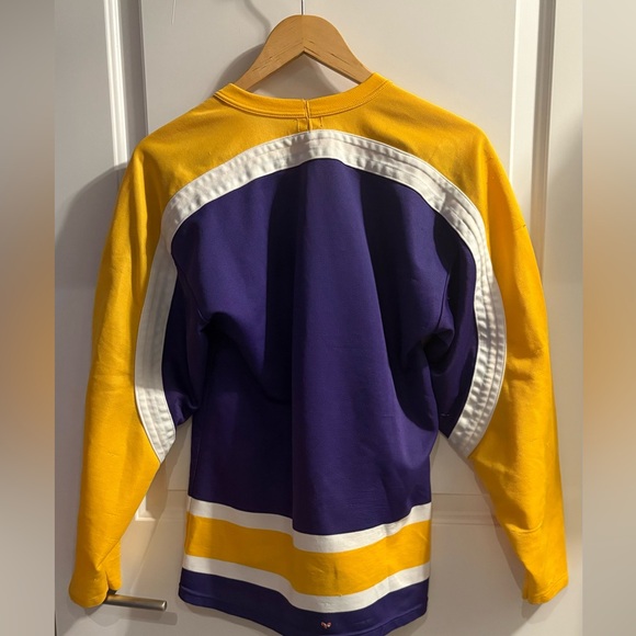RARE VINTAGE LOS ANGELES KINGS JERSEY PURPLE (blank) - Picture 3 of 6